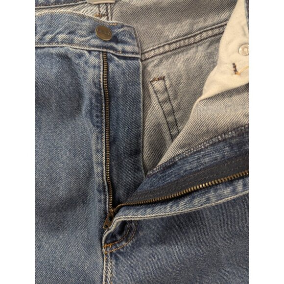 LL Bean Jeans Womens Size 14 Blue Relaxed wide Leg Baggy Comfort 100% Cotton - Picture 11 of 12